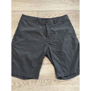 Travis Matthew Shorts Men's 30 Black Pattern Golf Chino Performance 9" Inseam